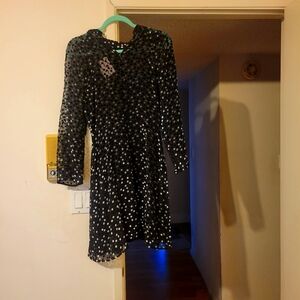 Size 6 Rebecca Taylor Black pattern dress.  Never worn.  Tags attached.